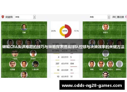 破解CBA失误难题的技巧与策略探索提高球队控球与决策效率的关键方法
