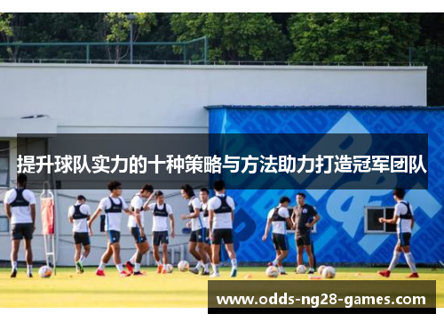 提升球队实力的十种策略与方法助力打造冠军团队