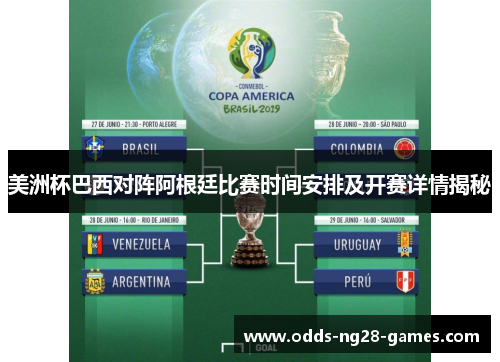 美洲杯巴西对阵阿根廷比赛时间安排及开赛详情揭秘